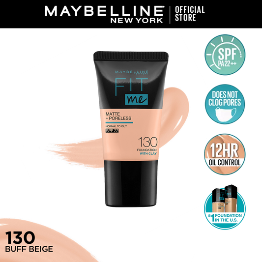 Maybelline New York Fit Me Matte & Poreless Liquid Foundation 18ml