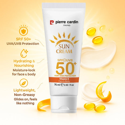 Pierre Cardin Paris Sun Cream 50+ SPF High Protection 75ml
