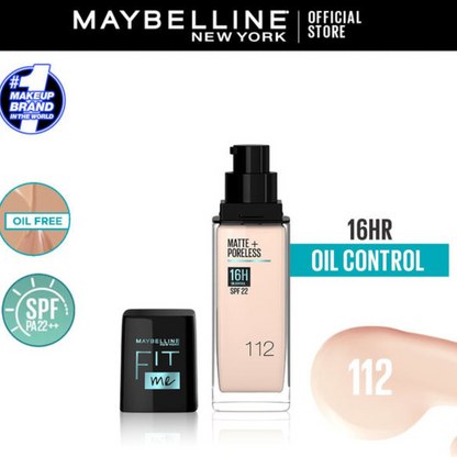 Maybelline New York Fit Me Matte & Poreless Liquid Foundation ( Glass )