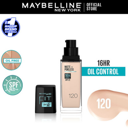 Maybelline New York Fit Me Matte & Poreless Liquid Foundation ( Glass )