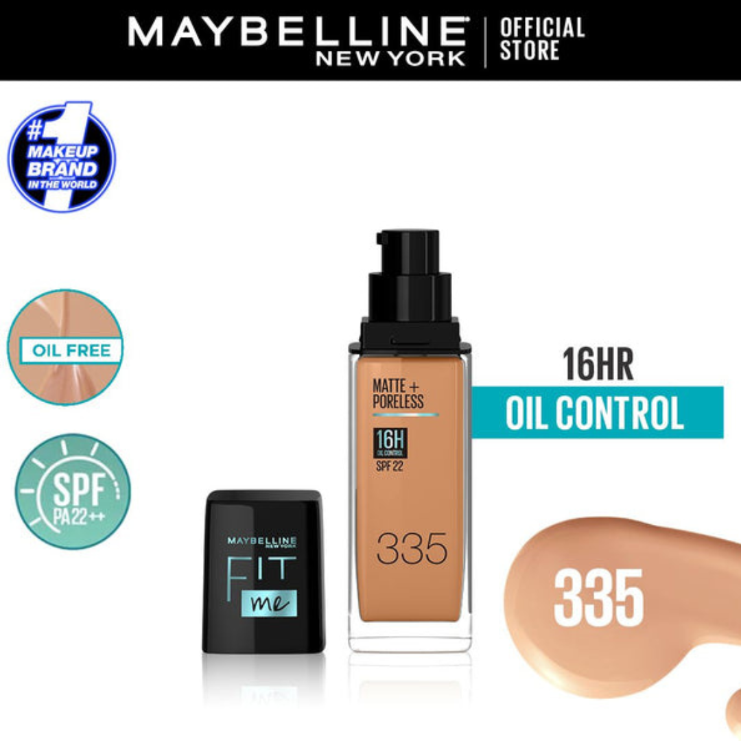 Maybelline New York Fit Me Matte & Poreless Liquid Foundation ( Glass )