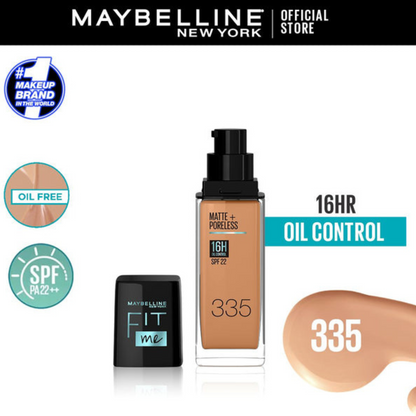 Maybelline New York Fit Me Matte & Poreless Liquid Foundation ( Glass )